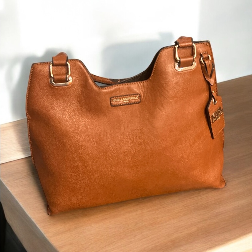 Karl Lagerfeld Tote Handbag Tan.